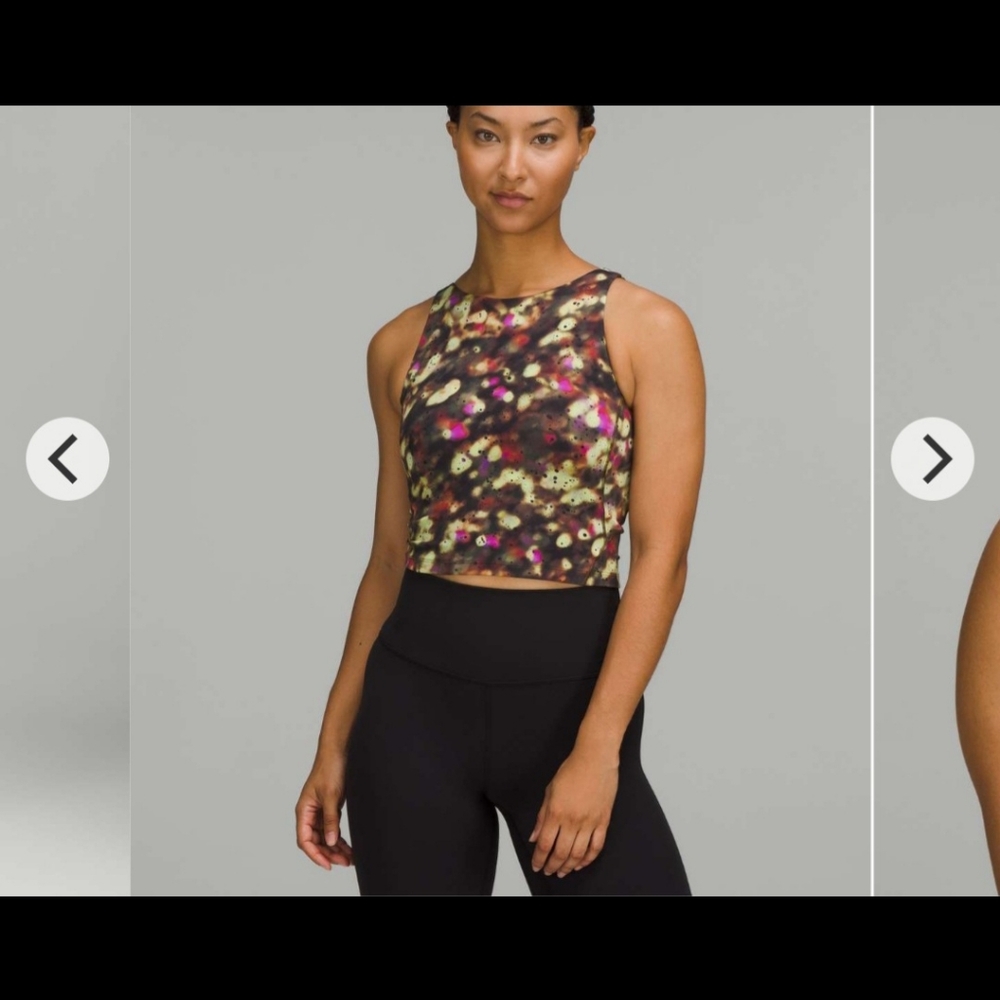 Lululemon Align High-Neck Tank TopSoft Focus Splatter Green Multi 12